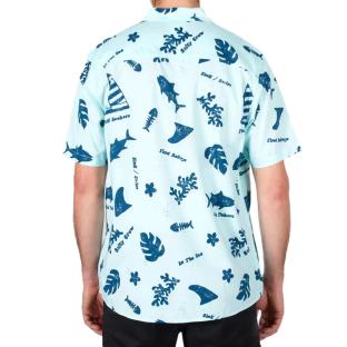 Kurzarmhemd Blau Herren Salty Crew Twisted Tides Ansicht 0
