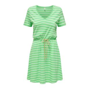 Robe à Rayure Vert Femme ONLY 15320317 vue 0
