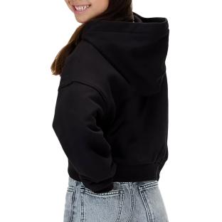 Sweat Noir Fille Calvin Klein Jeans Terry vue 0