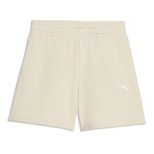 Short Beige Fille Puma Ess High Waist vue 0