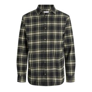 Jack & Jones Shua Boy's Black Checkered Shirt Photo of the Espace des Marques %store% store - view of %key%