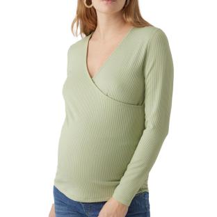 T-Shirt de Grossesse Vert Femme Vero Moda Marternity Fake vue 0