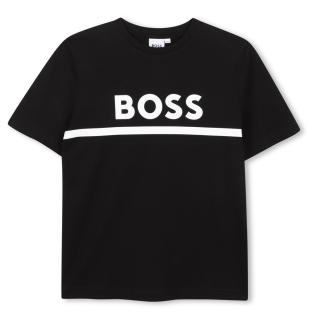Camiseta negra para niño Hugo Boss J52701 ver 0