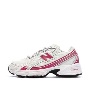 Baskets Blanches/Fushia Femme New Balance 740 vue 0