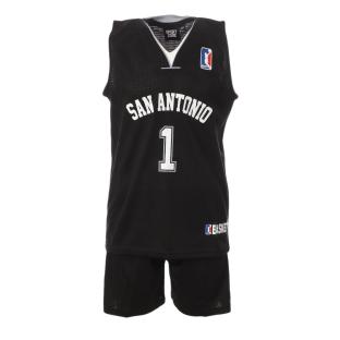 Set de baloncesto negro para niños San Antonio Sport Zone ver 0