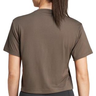 Camiseta Adidas Essentials caqui, mujer ver 0