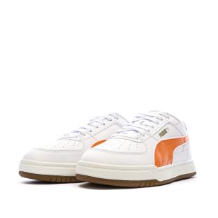 Baskets Blanche/Orange Ado Puma Caven Iii Retro vue 0