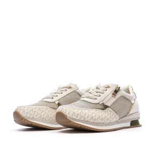 Marco Tozzi Cream Comb Gold Trainers Photo of the Espace des Marques %store% store - view of %key%