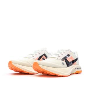 Chaussures de trail Blanches/Noires/Oranges Femme Nike Zoomx Ultrafly vue 0