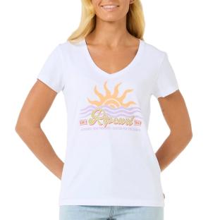 Rip Curl Cala Camiseta blanca de mujer ver 0