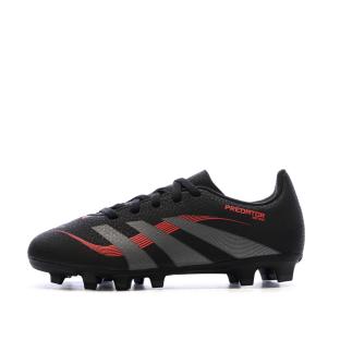 Chaussures de football Noires/Rouges Garçon Adidas Predator vue 0