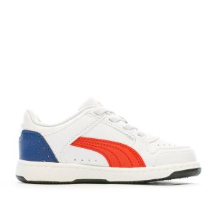 Baskets Bleu/Blanc/Rouge Garçon Puma Inf Reb vue 0