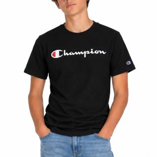 T-Shirt Noir Garçon Champion Signature vue 0