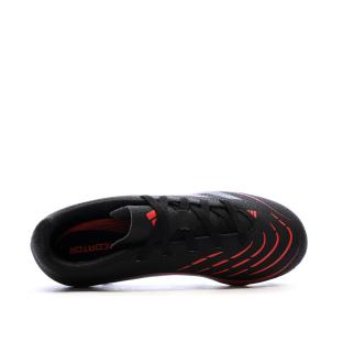 Chaussures de football Noires/Rouges Garçon Adidas Predator vue 0