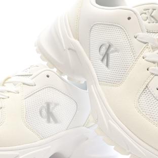 Zapatillas blancas de mujer Calvin Klein Jeans Hike Runner ver 0