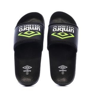 Claquettes Noires/Vertes/Blanches Garçon Umbro Tilio vue 0