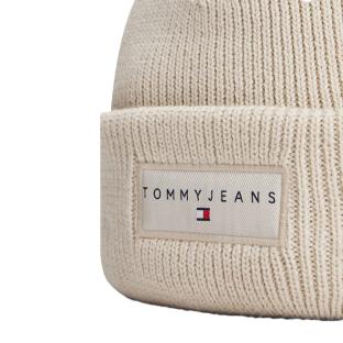 Bonnet Beige Mixte Tommy Hilfiger Linear Beanie vue 0
