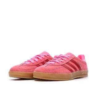 Baskets Roses Adidas Gazelle Indoor vue 0