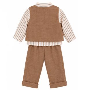Set Weiß/Camel für Jungen von P'tit Mome Lucas Ansicht 0