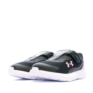 Baskets Noir/Rose Fille Under Armour Surge 3 vue 0