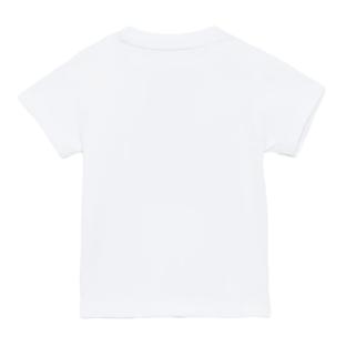 Adidas Boy's Weiß/Schwarzes T-Shirt JE0520 Ansicht 0