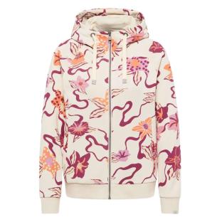 Reißverschluss-Sweatshirt Ecru/Rosa für Damen von Ragwear Fllawia Ansicht 0