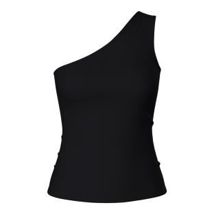 Camiseta negra de mujer Pieces Cruka ver 0