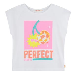 T-Shirt Blanc Fille Billieblush U21038 vue 0