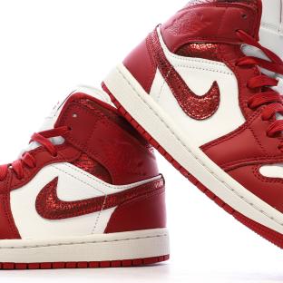 Air Force One Baskets Rouges/Blanches Femme Nike vue 0