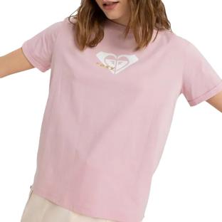 Women's Pale Pink T-Shirt Roxy Ocean Regular Photo of the Espace des Marques %store% store - view of %key%