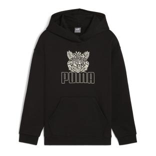 Girl's black hoodie Puma Ess+ Tropicat Photo of the Espace des Marques %store% store - view of %key%