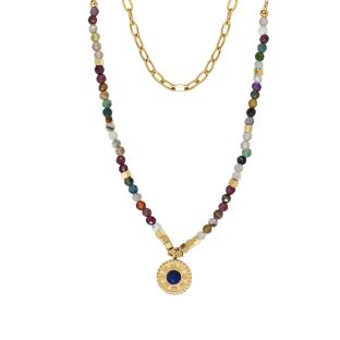 Clio Blue Women's Blue/Purple Necklace CO3938SD Photo of the Espace des Marques %store% store - view of %key%