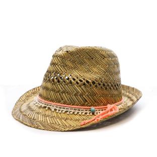 Chapeaux Paille Via Lorenzo Trilby Naturel vue 0