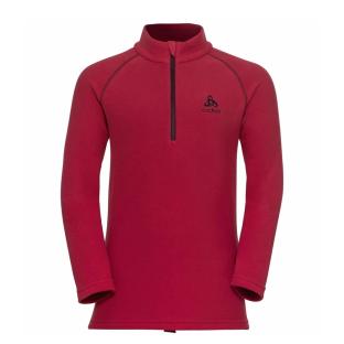 Rote Fleecejacke für Kinder, unisex, Odlo Rigi Midlayer Ansicht 0