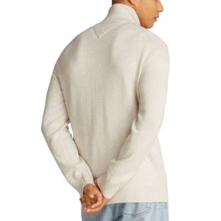Tommy Hilfiger Slim Linear Men's Beige Cardigan Photo of the Espace des Marques %store% store - view of %key%
