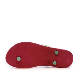 Tongs Rose/Vert Femme Beppi vue 0