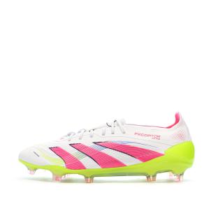 Chaussures de Foot Blanc/Rose Homme Adidas Predator Elite FG vue 0