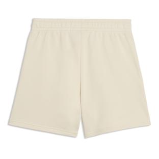 Short Beige Fille Puma Ess High Waist vue 0