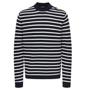 Pullover Marineblau/Weiß für Herren von Only & Sons, Modell „Walder“ Ansicht 0