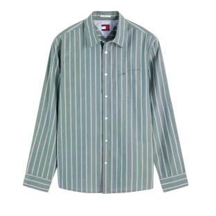 Camisa verde de hombre Tommy Hilfiger de popelín ver 0