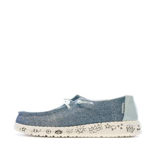 Hey Dude Wendy Blue Mixed Shoes Photo of the Espace des Marques %store% store - view of %key%