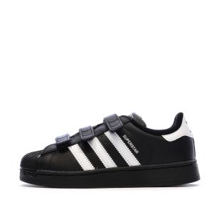 Baskets Noires Garçon Adidas Superstar vue 0