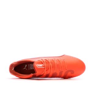 Chaussures de Foot Orange Fluo Homme Puma King Ultimate MxSG vue 0