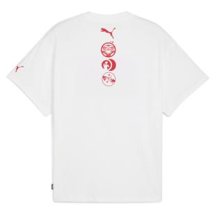 Weißes Herren-T-Shirt Puma Hoops X E.t. Ansicht 0