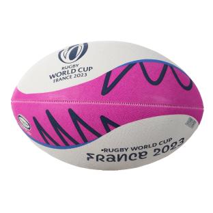 Balón de Rugby Gilbert Copa del Mundo 2023 Blanco/Rosa ver 0