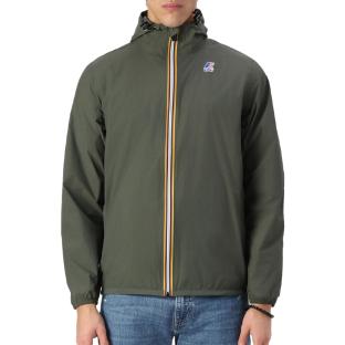 Grüne Windjacke für Damen und Herren von K-WAY „Le vrai 4.0 Claude“ Ansicht 0