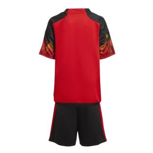 BELGIQUE Mini Kit Rouge/Noir Garçon Adidas 2022 vue 0