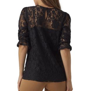 Camiseta negra de mujer Vero Moda Maternity Lace Top ver 0