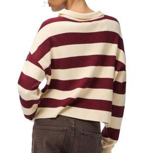 Pieces Jassy Women’s Red/Beige Cardigan Photo of the Espace des Marques %store% store - view of %key%