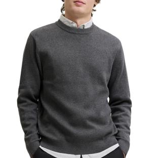 Dunkelgrauer Herrenpullover von Jack & Jones Stitch Ansicht 0